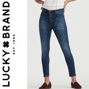 Lucky Brand Women's High Rise Dark Blue Jeans
